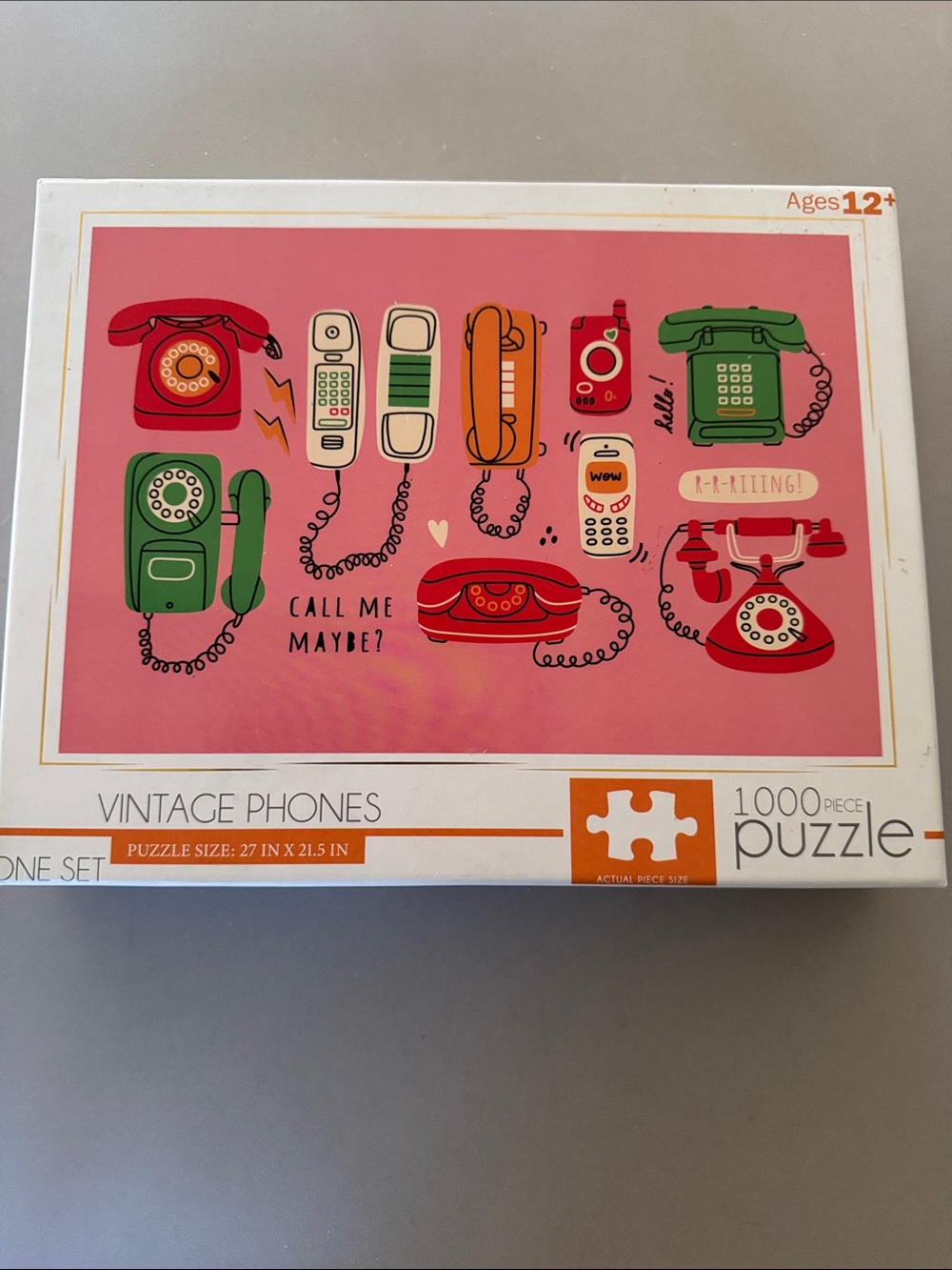 1000 piece “Vintage Phones” jigsaw puzzle